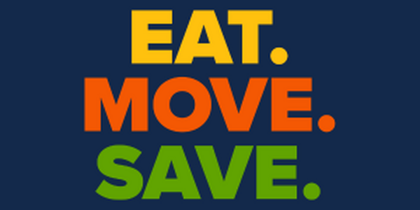 Eat move save logo