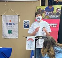 young adult presenting a speech